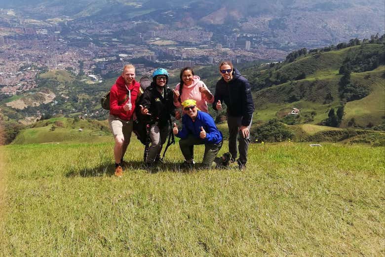 Vuelo en parapente por Medellín