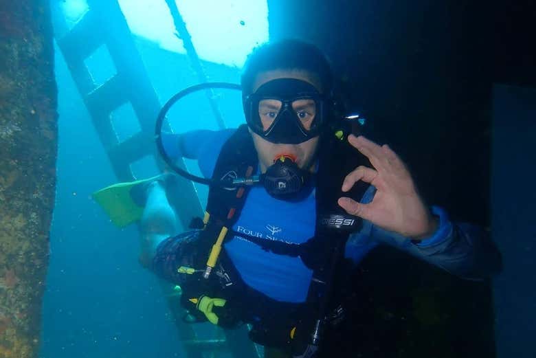 Buceo en los barcos hundidos de Barú