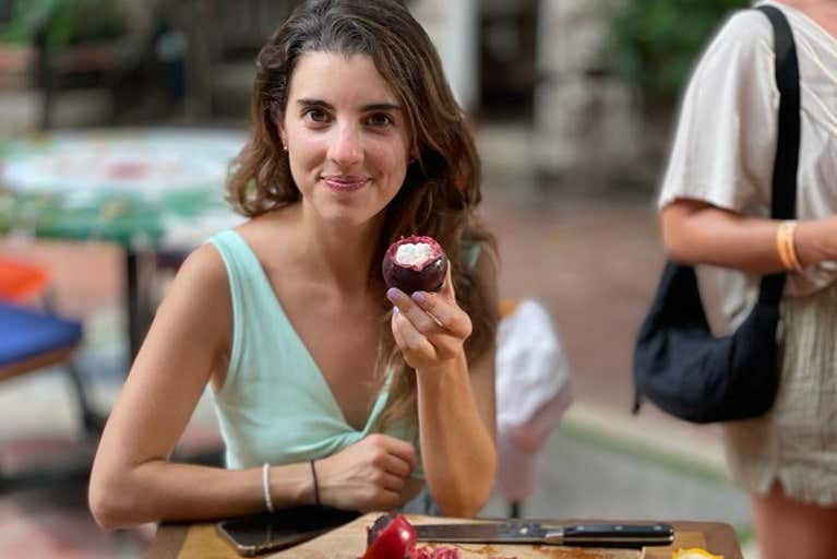 Degustación de maracuyá en Cartagena
