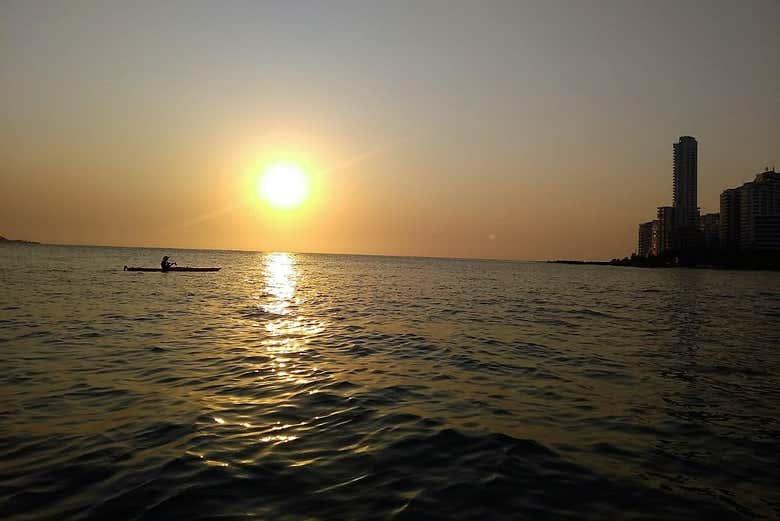 Tour en kayak al atardecer por Cartagena