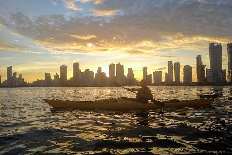 Tour en kayak al atardecer por Cartagena