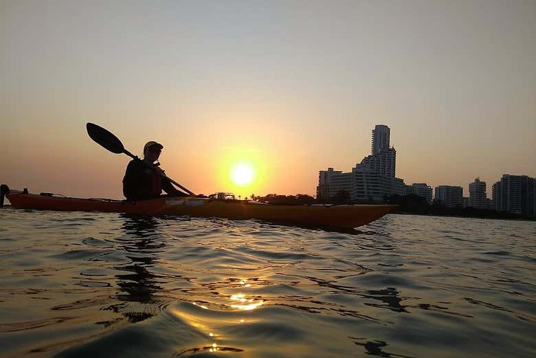 Tour en kayak al atardecer por Cartagena