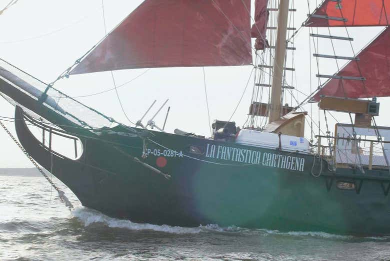 Tour en barco pirata por la bahía de Cartagena