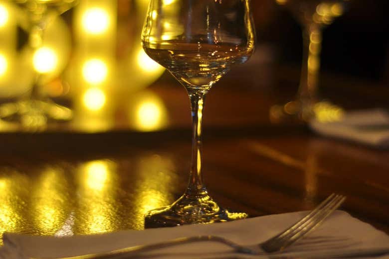 Cena en un restaurante del centro histórico