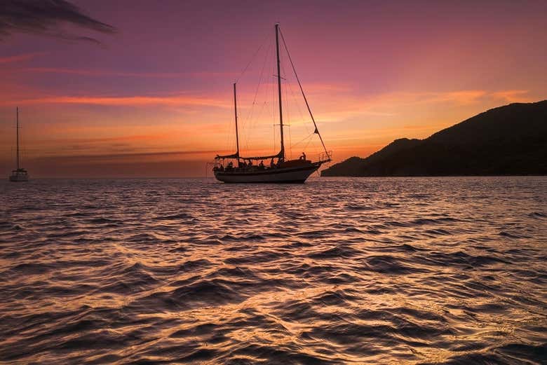 Paseo en velero por la bahía de Taganga