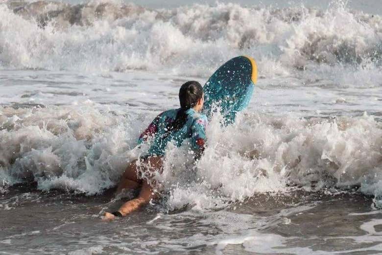 Curso de surf en Palomino