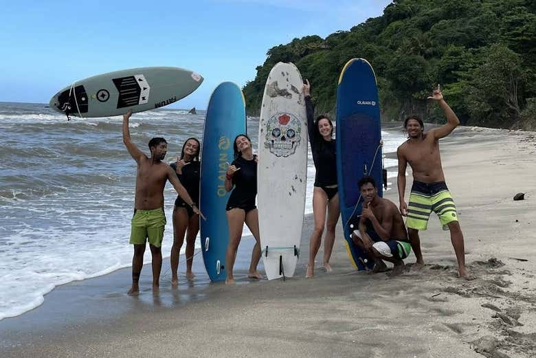 Curso de surf en Palomino