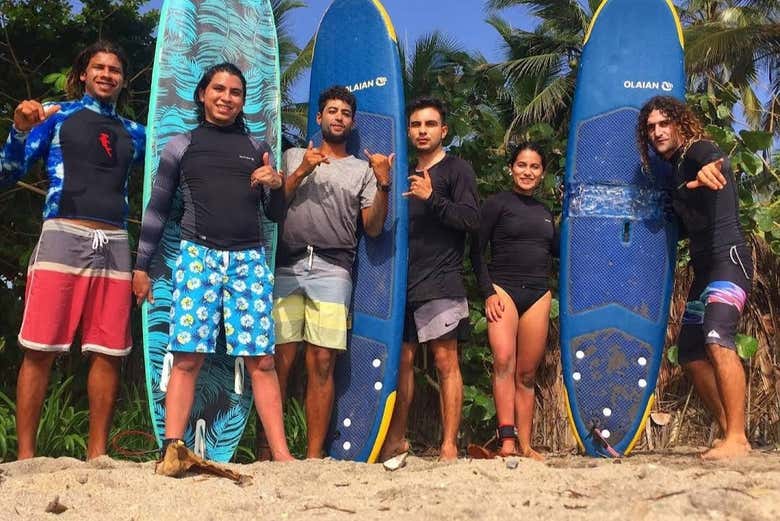 Curso de surf en Palomino