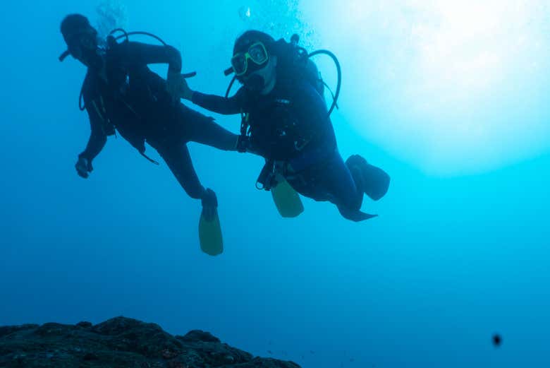 Bautismo de buceo en Taganga