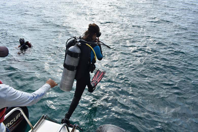 Bautismo de buceo en Taganga
