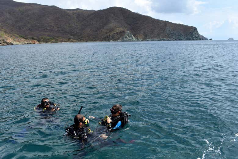 Bautismo de buceo en Taganga