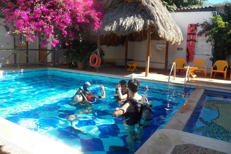 Bautismo de buceo en Taganga