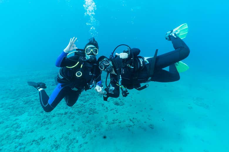 Bautismo de buceo en Taganga