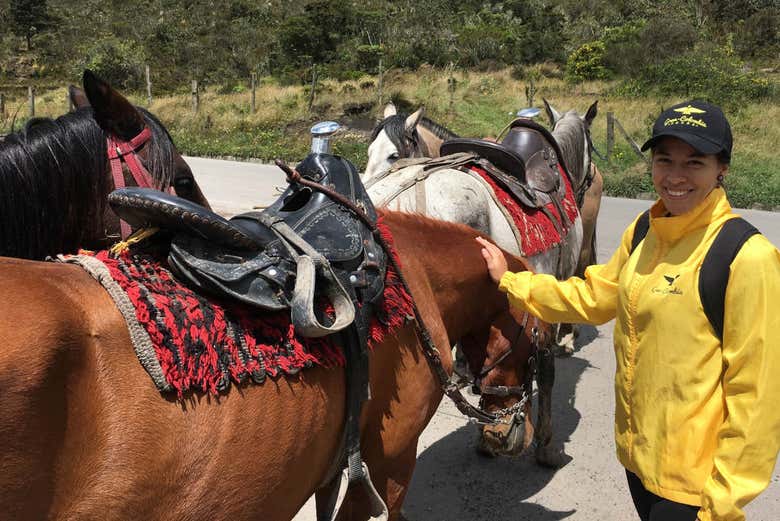 Paseo privado a caballo por los cerros de Guadalupe y Monserrate