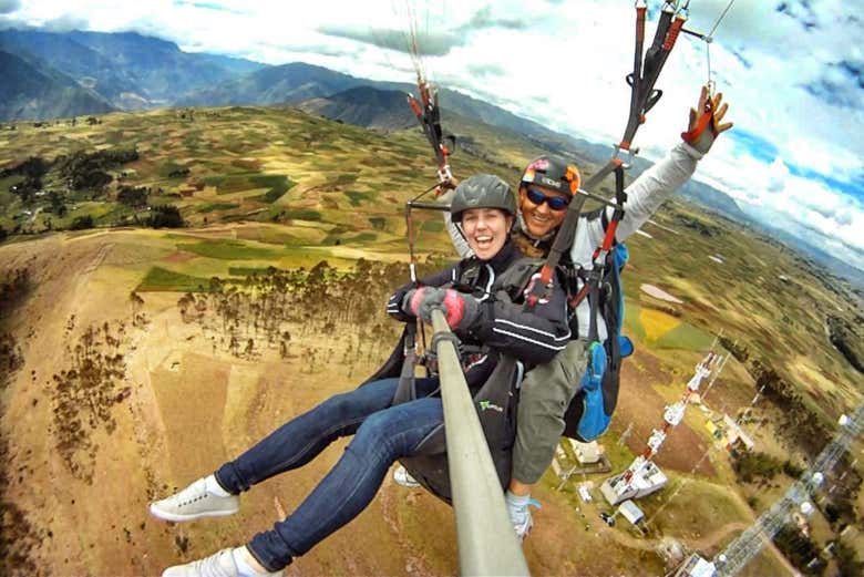 Vuelo en parapente por el Valle Sagrado de los Incas
