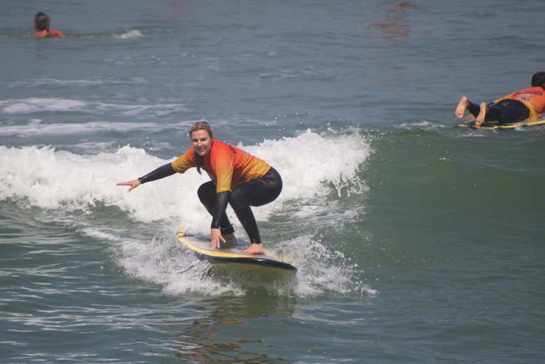 Curso de surf en Playa Makaha
