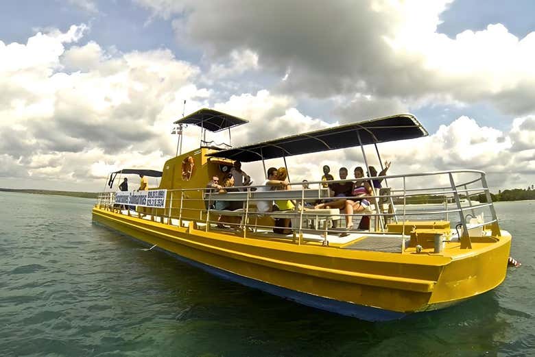 Excursión a isla Saona en barco con visión submarina
