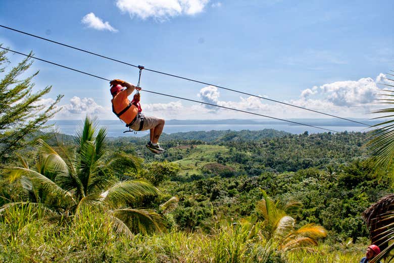Tirolina en Samaná