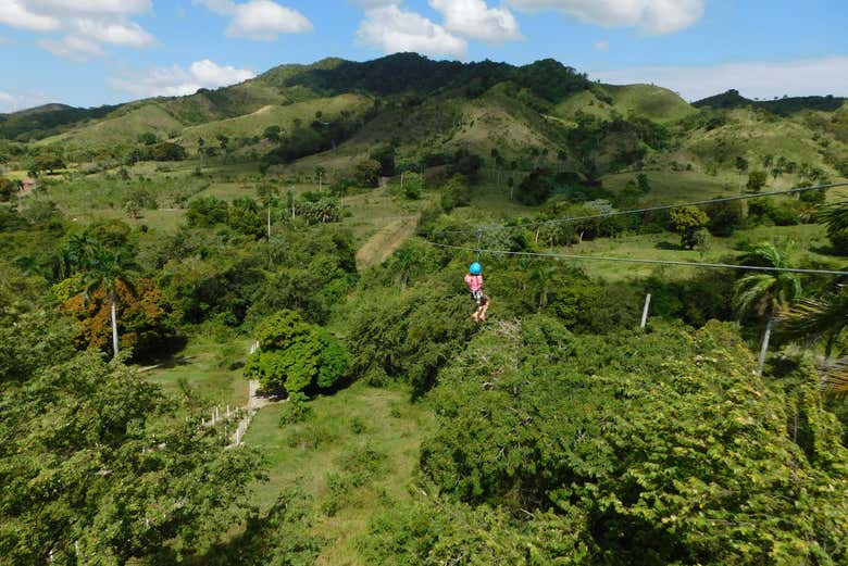 Tirolina en Puerto Plata para cruceros