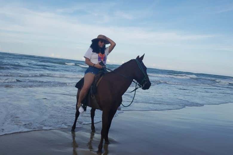 Paseo a caballo por la playa Uvero Alto