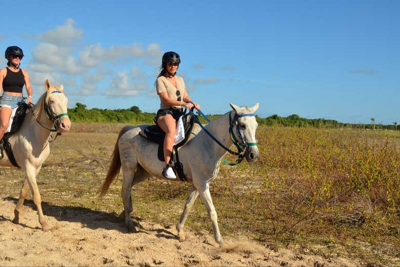 Nado a caballo por Playa Blanca