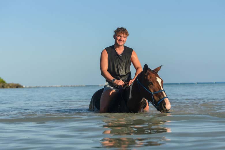 Nado a caballo por Playa Blanca