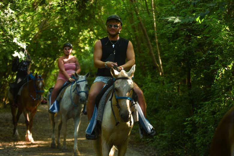 Nado a caballo por Playa Blanca