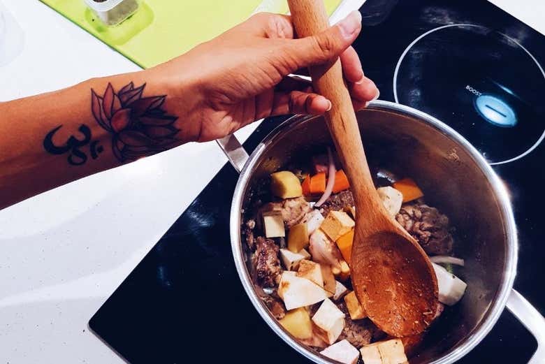 Clase de cocina dominicana