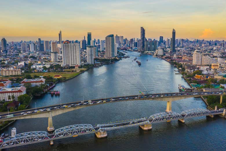 Barco turístico de Bangkok