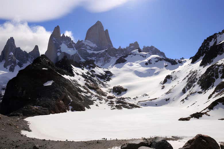 Trekking hasta la laguna de los Tres