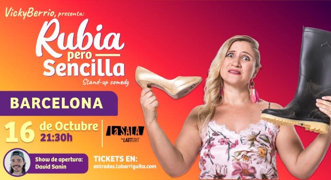 Rubia, pero sencilla