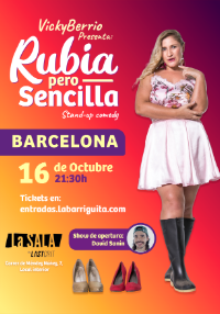 Rubia, pero sencilla