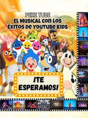 Peke Tube, El musical con los éxitos de Youtube kids - Utebo