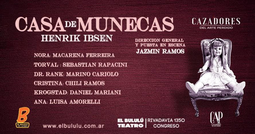 Casa De Muñecas en Teatro Bululú