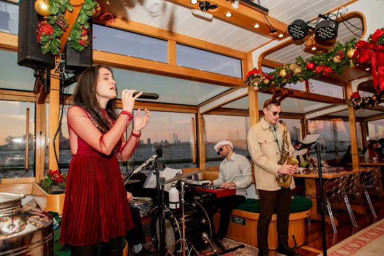 Barco navideño de Nueva York