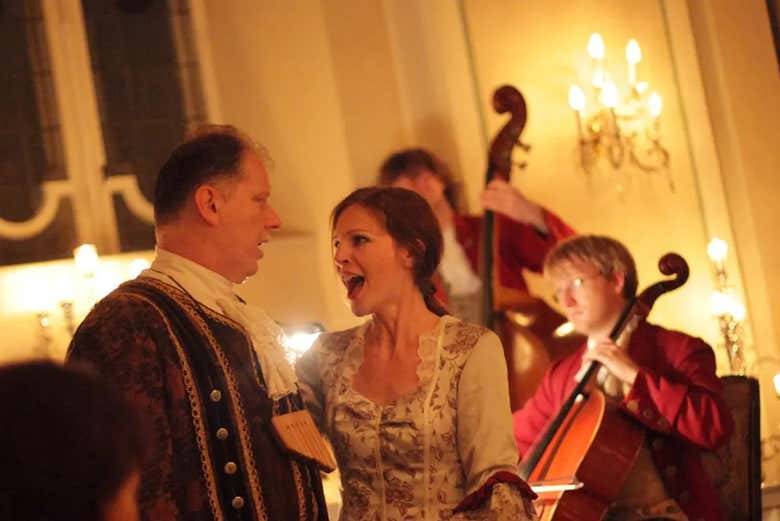Cena y concierto de Mozart en la Sala Barroca de St. Peter Stiftskulinarium