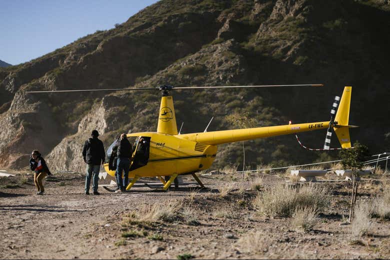 Paseo en helicóptero por Potrerillos