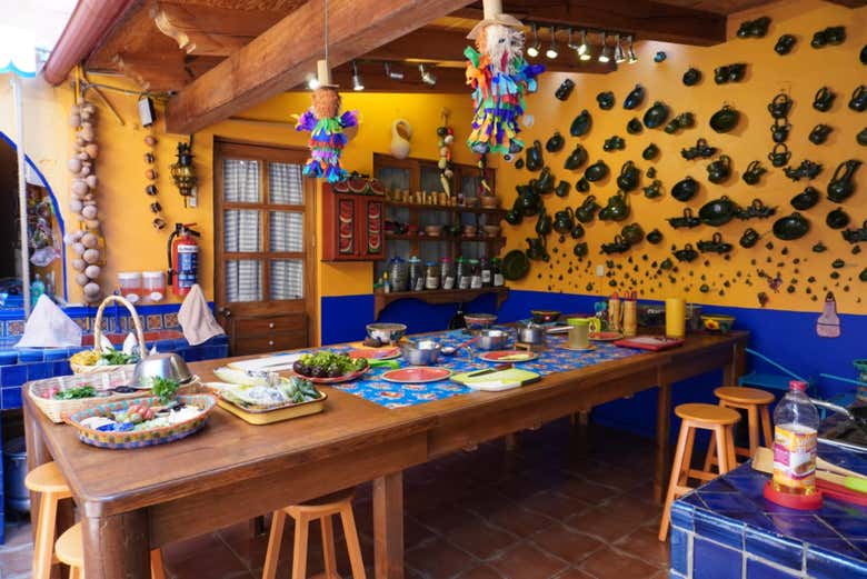 Comida y taller de cocina mexicana