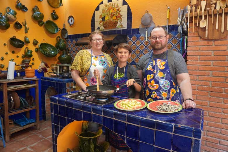 Comida y taller de cocina mexicana