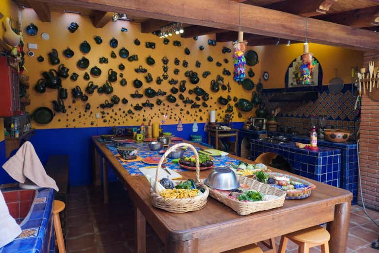 Comida y taller de cocina mexicana