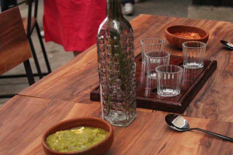 Cata de mezcales en Oaxaca