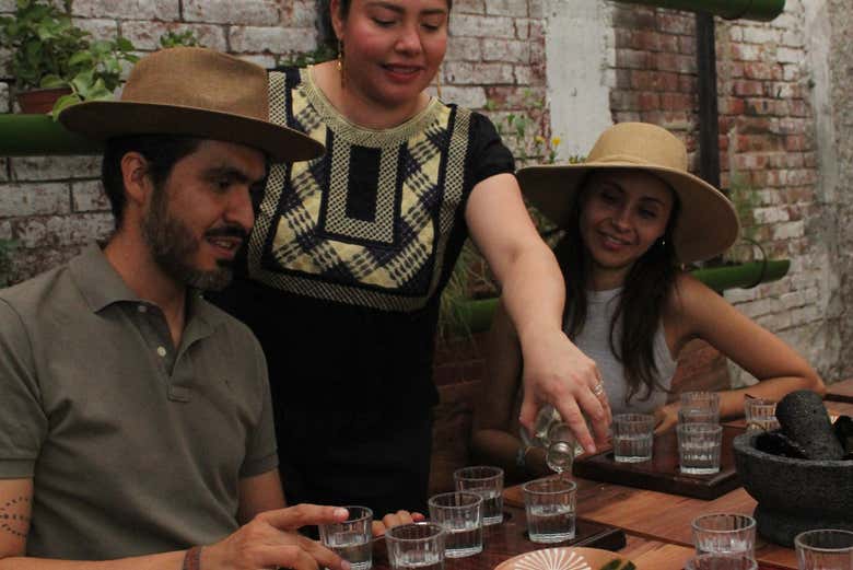 Cata de mezcales en Oaxaca