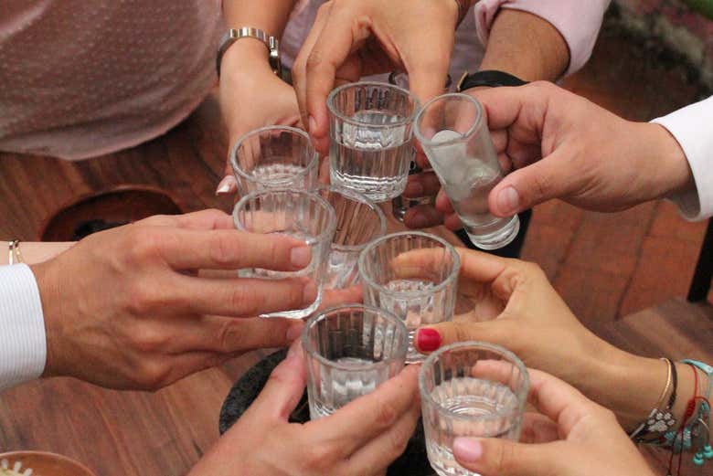 Cata de mezcales en Oaxaca