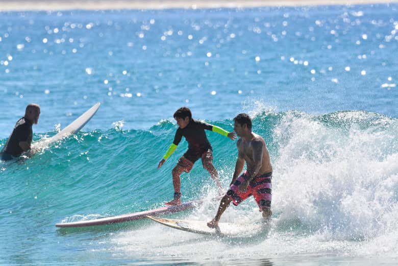 Curso de surf en Los Cabos