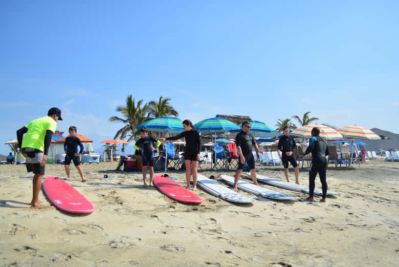 Curso de surf en Los Cabos