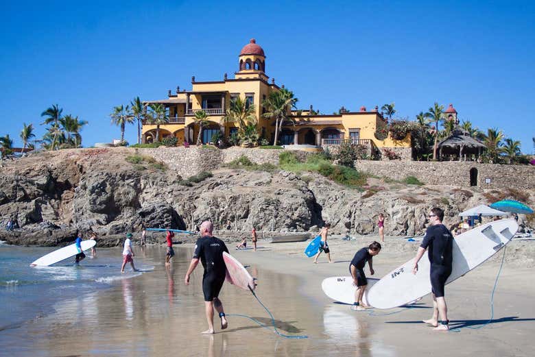 Curso de surf en Los Cabos