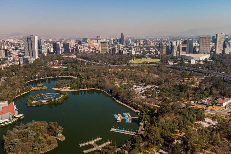 Entrada para las atracciones mecánicas de Aztlán Parque Urbano