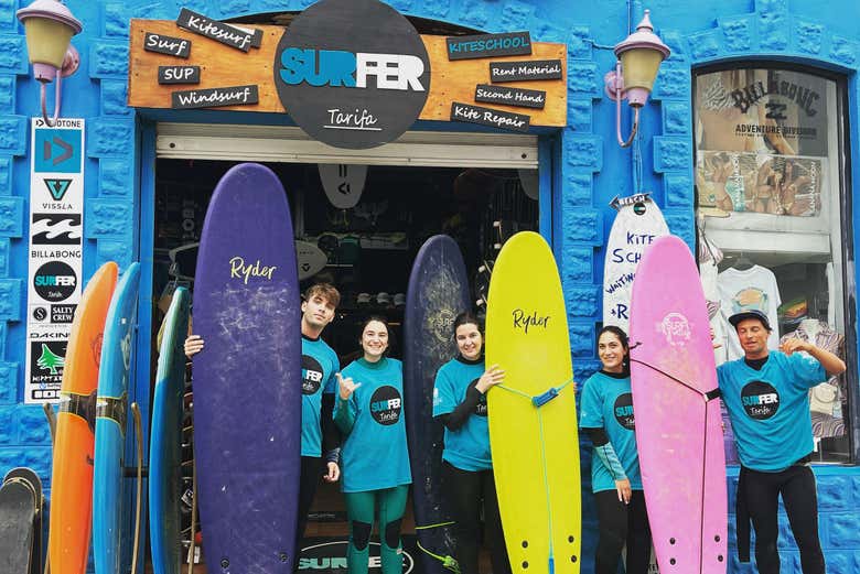 Clase de surf en Tarifa