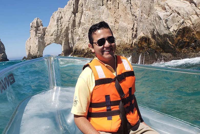 Paseo en barco transparente por Los Cabos
