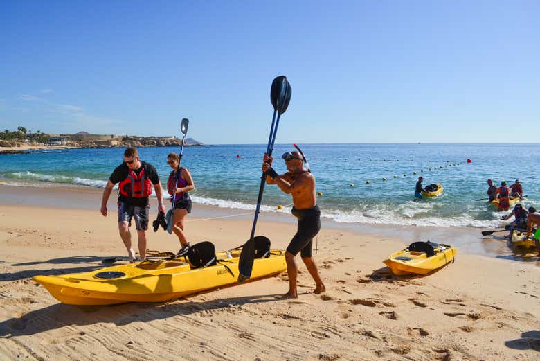Kayak y snorkel en Los Cabos